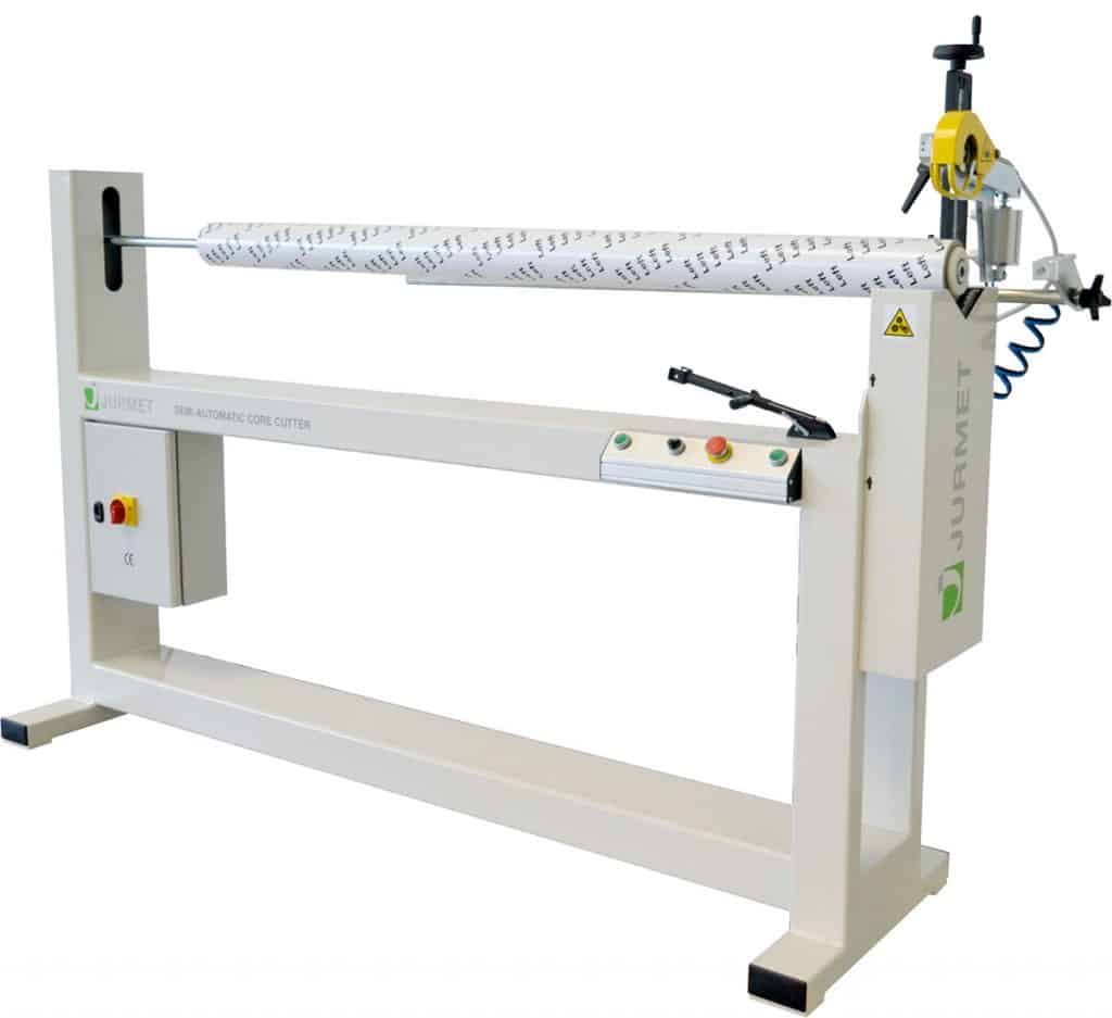 The CATER-S semi-automatic pipe/core cutter offers user-friendly, dust-free, efficient cardboard core cutting