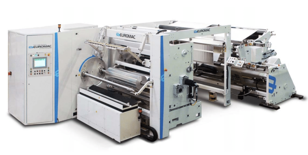 slitting machines for a wide range of flexible packaging materials, various plastic films, and laminates.