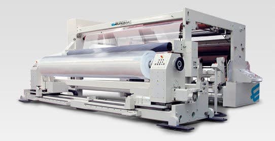 Robust rewinder and roll slitting machines TB-8 series for primary film.