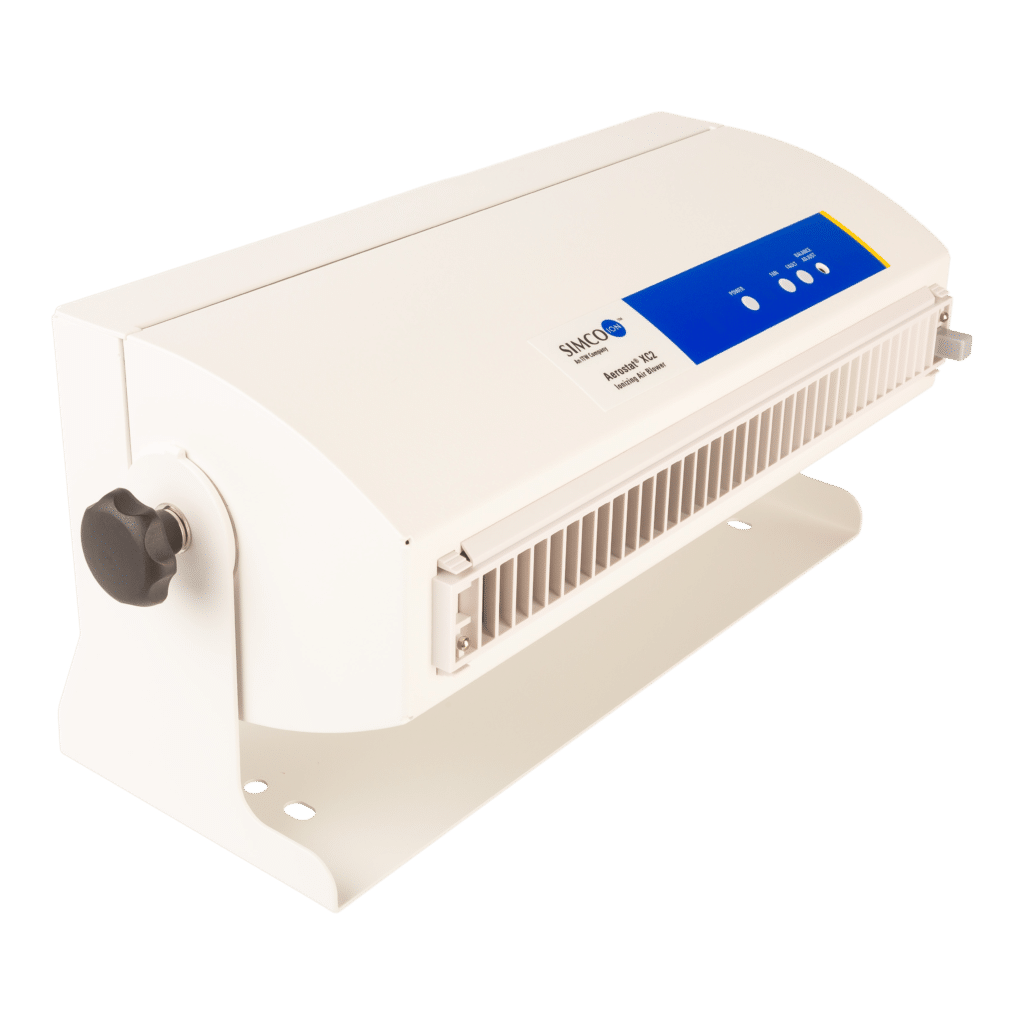 XC2 Blower is an ionizing air blower that protects sensitive electronic components from static charge.