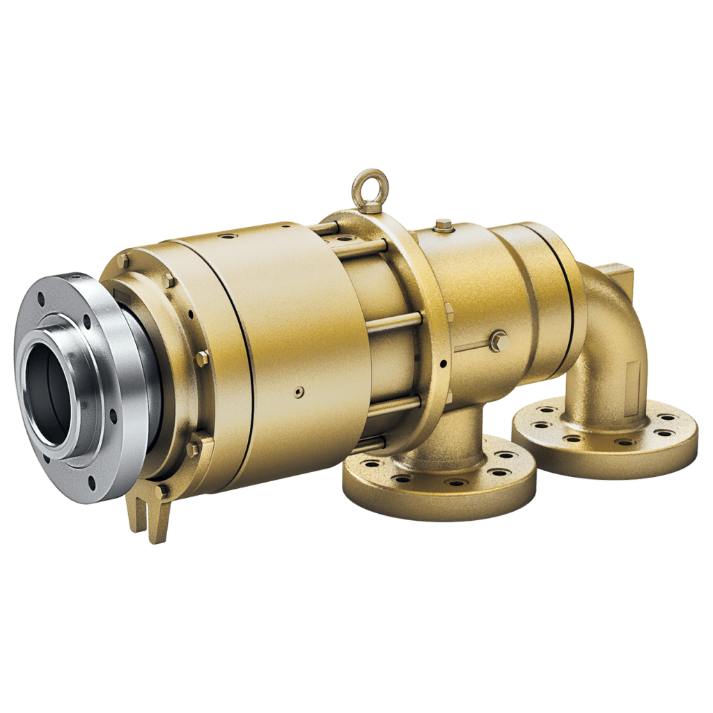 Rotary union for hot oil is for high-speed heat transfer, oil processes and fault-detection monitoring.